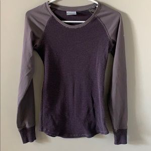 Columbia Raglan Sleeve Thermal Shirt, Sz XS